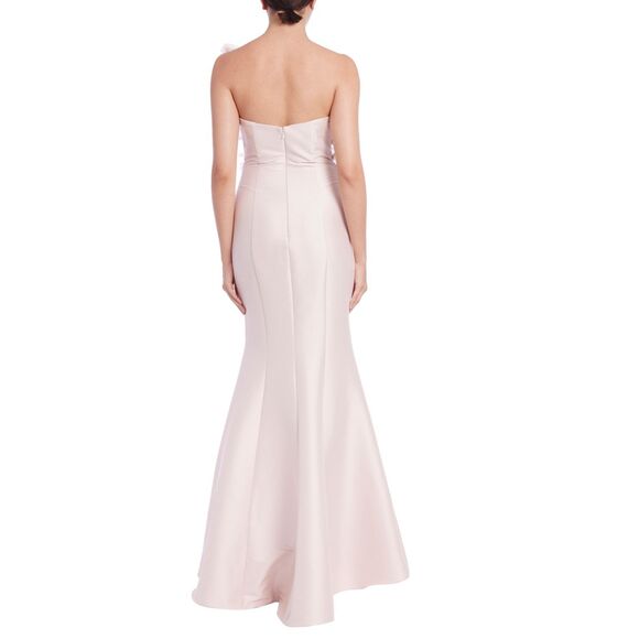 NWT Badgley Mischka Feather Fan Mermaid Gown in Blush Size 10 $990 - Picture 3 of 9